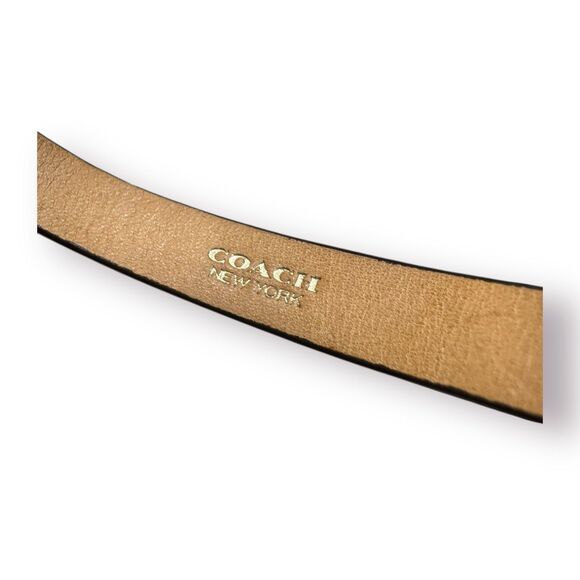Coach Snakeskin and Gold tone Metal Bracelet Women’s Wrap Vintage‎ Elegant - Picture 5 of 5